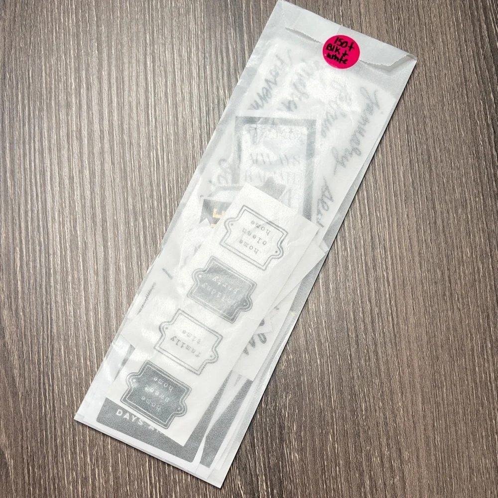 ❤️$5 Black and White Not So Mystery Happy Planner Sticker Set